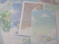 Cute Kawaii Q-Lia Cotton Bear Letter Sets - Stationery Writing Paper Envelope Penpal