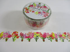 Cute Kawaii MW Washi / Masking Deco Tape - Flower Bouquet Garden - for Scrapbooking Journal Planner Craft