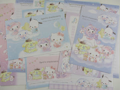 Cute Kawaii Sanrio Characters Hello Kitty Kuromi My Melody Purin Pochacco 2024 Letter Sets - Writing Paper Envelope Stationery