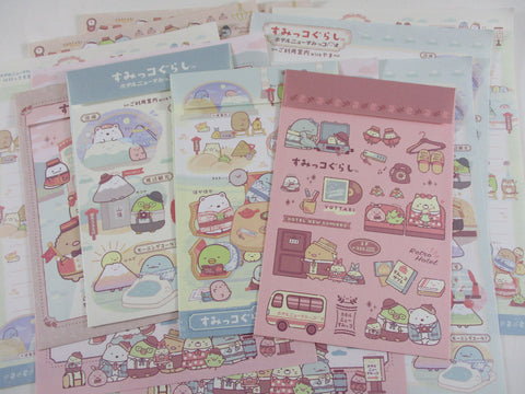 Cute Kawaii San-X Sumikko Gurashi 2023 Onsen Cafe Letter Sets - Writing Paper Envelope Stationery Penpal