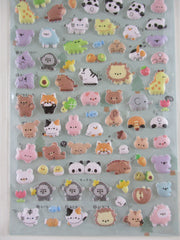 Cute Kawaii Q-lia Puffy Sticker Sheet Series - Animals - for Journal Planner Craft Organizer Schedule Scrapbook Gift