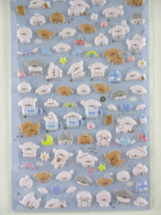 Cute Kawaii Q-lia Puffy Sticker Sheet Series - Dog Puppies - for Journal Planner Craft Organizer Schedule Scrapbook Gift