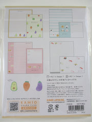 Cute Kawaii Kamio Vegetables Fruits Letter Set Pack - Stationery Writing Paper Envelope Penpal Stationary Journal Gift