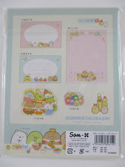 Cute Kawaii San-X Sumikko Gurashi Vegetable Food Diecut Letter Set Pack - 2023 Stationery Writing Paper Envelope Penpal