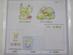 Cute Kawaii Pokemon Pikachu Collectible Gift Letter Set Pack - B - Stationery Writing Paper Penpal