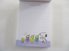 Cute Kawaii Peanuts Snoopy Mini Notepad / Memo Pad Kamio - J Drink Menu - Stationery Designer Paper Collection Gift