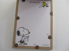 Cute Kawaii Peanuts Snoopy Mini Notepad / Memo Pad - Classic C Cookies - Stationery Designer Paper Collection