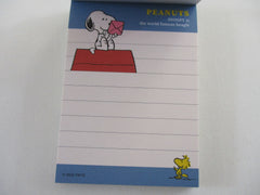 Cute Kawaii Peanuts Snoopy Mini Notepad / Memo Pad - Classic D Type writing - Stationery Designer Paper Collection