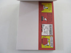 Cute Kawaii Peanuts Snoopy Mini Notepad / Memo Pad - Classic D Type writing - Stationery Designer Paper Collection