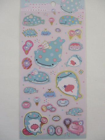 Cute Kawaii San-X Jinbesan Whale Sticker Sheet 2024 - B - for Planner Journal Scrapbook Craft Organizer Schedule Stationery