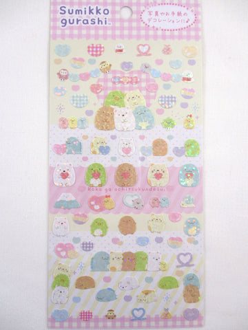 Cute Kawaii San-X Sumikko Gurashi Glitter Sticker Sheet 2023 A - for Planner Journal Scrapbook Craft Stationery Agenda Schedule