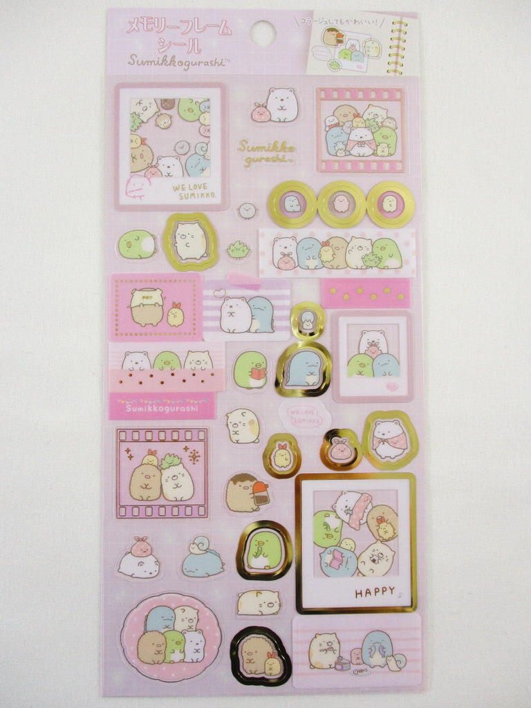 Cute Kawaii San-X Sumikko Gurashi Happy Time Friends Picture Strips Sticker Sheet 2024 A - for Planner Journal Scrapbook Craft Stationery Agenda Schedule