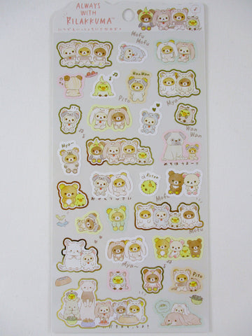 Cute Kawaii San-X Rilakkuma Bear Always with Sticker Sheet 2022 - B - for Planner Journal Scrapbook Craft