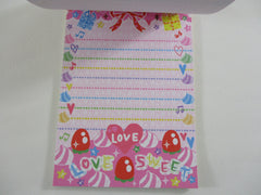 Cute Kawaii VHTF Vintage Collectible Kamio My Favorite Time Sweet Love Food Cake 4 x 6 Inch Notepad / Memo Pad - Stationery Designer Paper Collection