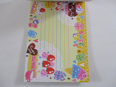 Cute Kawaii VHTF Vintage Collectible Kamio My Favorite Time Sweet Love Food Cake 4 x 6 Inch Notepad / Memo Pad - Stationery Designer Paper Collection