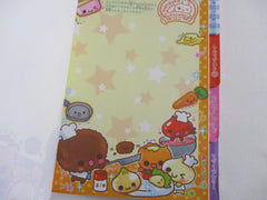 Cute Kawaii VHTF Vintage Collectible Crux Natto Mushroom Food Theme 4 x 6 Inch Notepad / Memo Pad - Stationery Designer Paper Collection