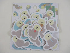 Cute Kawaii World Craft mrfs Flake Stickers Sack - Otter A - for Journal Agenda Planner Scrapbooking Craft