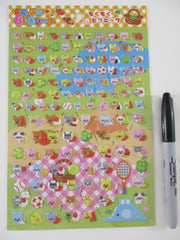 Cute Kawaii Lemon Animal Fresh Strawberry Sport Healthy Sweet Food Clover Cat Dog Rabbit Large Sponge Puffy Sticker Sheet - for Journal Planner Craft Stationery Scrapbook Notebook Agenda Schedule