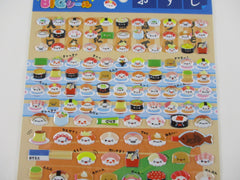 Cute Kawaii Lemon Expression Food Sushi Rice Ball Large Sponge Puffy Sticker Sheet - for Journal Planner Craft Stationery Scrapbook Notebook Agenda Schedule