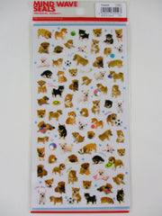 Cute Kawaii Dog Puppies Photo Sticker Sheet - for Journal Planner Agenda Stationery Scrapbook Craft