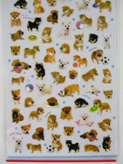 Cute Kawaii Dog Puppies Photo Sticker Sheet - for Journal Planner Agenda Stationery Scrapbook Craft