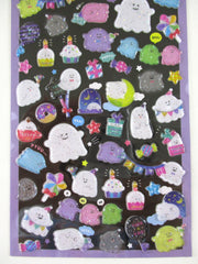 Cute Kawaii Amechan Candy Drop Style Sticker Sheet - Ghost Halloween Stars Party - for Journal Planner Craft Agenda Organizer Scrapbook Stationery