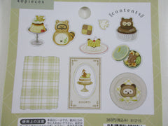 Cute Kawaii Mori Flake Stickers Sack - Animal Bear Dog Cookies Cake Bakery - for Journal Agenda Planner Scrapbooking Craft Schedule stationery