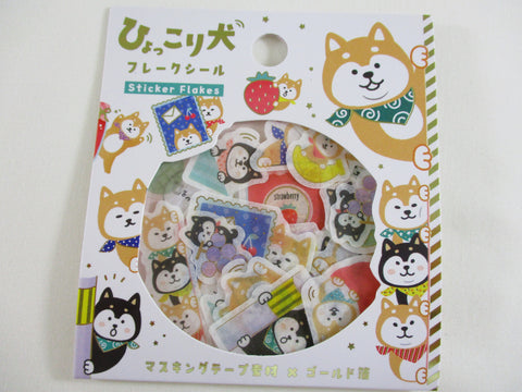 Cute Kawaii World Craft Dog Flake Stickers Sack - for Journal Agenda Planner Scrapbooking Craft Stationery Schedule