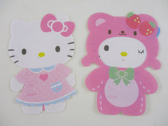 Cute Kawaii Sanrio Hello Kitty Costume Dressed up Mini Gift Special Note Sheets - Small Writing Note Set Stationery - Collectible Preowned