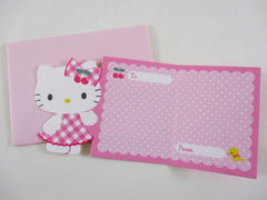 Cute Kawaii Sanrio Hello Kitty Gift Box Mini Gift Message Card - Small Writing Note Envelope Set Stationery