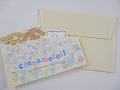 Cute Kawaii HTF Collectible Sanrio Cinnamoroll Mini Gift Message Card 2004 - Small Writing Note Envelope Set Stationery