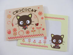 Cute Kawaii HTF Collectible Sanrio Chococat Cat Mini Gift Message Card 2008 - Small Writing Note Envelope Set Stationery