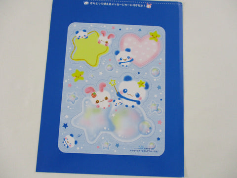 Rare ❤︎ Vintage *ੈ✩‧₊˚ Collectible ✿  Gift - Cute Kawaii DIY Paper Cut-outs Note Cards / Tags / Bookmarks - Starry Panda and Rabbit