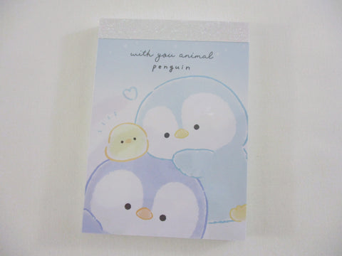 Cute Kawaii Kamio Penguin with You animal Mini Notepad / Memo Pad - Stationery Designer Writing Paper Collection