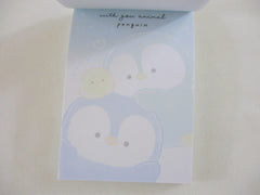 Cute Kawaii Kamio Penguin with You animal Mini Notepad / Memo Pad - Stationery Designer Writing Paper Collection