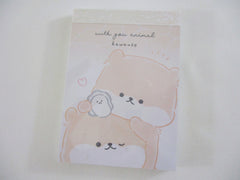 Cute Kawaii Kamio Kawauso Dog with You animal Mini Notepad / Memo Pad - Stationery Designer Writing Paper Collection