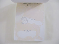 Cute Kawaii Kamio Kawauso Dog with You animal Mini Notepad / Memo Pad - Stationery Designer Writing Paper Collection