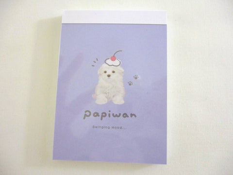 Cute Kawaii Kamio Papiwan Dog Mood Cherry Mini Notepad / Memo Pad - Stationery Designer Writing Paper Collection