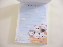 Cute Kawaii Kamio Mochipan Panda and Cat Mini Notepad / Memo Pad - Stationery Designer Writing Paper Collection