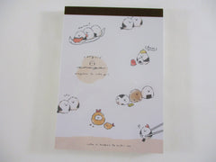 Cute Kawaii Q-Lia Riceball Bird Onigiri 4 x 6 Inch Notepad / Memo Pad - Stationery Designer Paper Collection