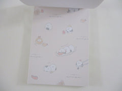 Cute Kawaii Q-Lia Riceball Bird Onigiri 4 x 6 Inch Notepad / Memo Pad - Stationery Designer Paper Collection