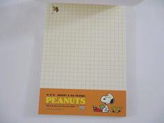 Cute Kawaii Peanuts Snoopy I'm outrageously happy 4 x 6 Inch Notepad / Memo Pad - Stationery Designer Paper Collection