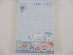 Cute Kawaii Q-lia Dog Wan Wan Mart 4 x 6 Inch Notepad / Memo Pad - Stationery Designer Paper Collection