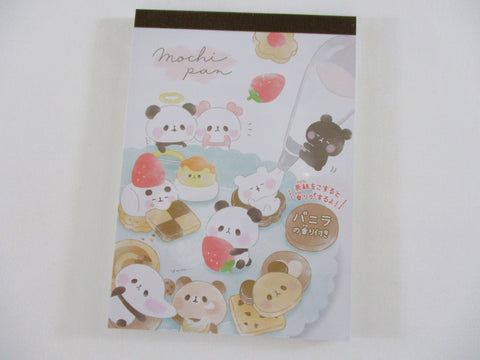 Cute Kawaii Kamio Panda Mochi pan 4 x 6 Inch Notepad / Memo Pad - Stationery Designer Paper Collection