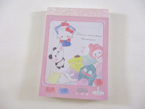 Cute Kawaii Kamio Sanrio Characters Mochipan Panda Arcade Hello Kitty Pochacco Purin Cinnamoroll My Melody Vending Machine Mini Notepad / Memo Pad - Stationery Designer Paper Collection