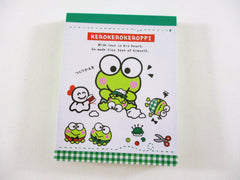 Cute Kawaii Sanrio Keroppi Frog Mini Notepad / Memo Pad - Stationery Designer Paper Collection