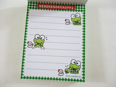 Cute Kawaii Sanrio Keroppi Frog Mini Notepad / Memo Pad - Stationery Designer Paper Collection