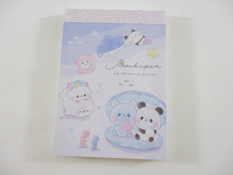 Cute Kawaii Kamio Mochipan Panda Mini Notepad / Memo Pad - E Ocean Fish Shark Seal - Stationery Designer Writing Paper Collection