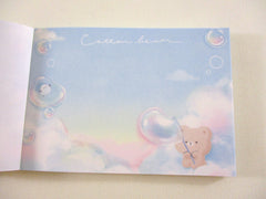 Cute Kawaii Q-lia Cotton Bear Rain Bird Mini Notepad / Memo Pad - Stationery Designer Writing Paper Collection