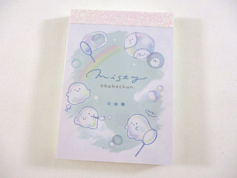 Cute Kawaii Q-lia Ghost Misty Obakechan Mini Notepad / Memo Pad - Stationery Designer Writing Paper Collection